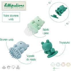 Lilliputiens Sensoryczne zabawki do kąpieli - Żabki