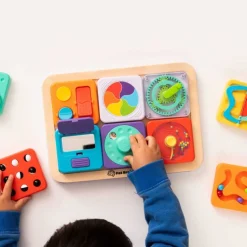Fat Brain Toys Sensoryczny Kwadrat. PlayTab. Tęczowe Kółeczko