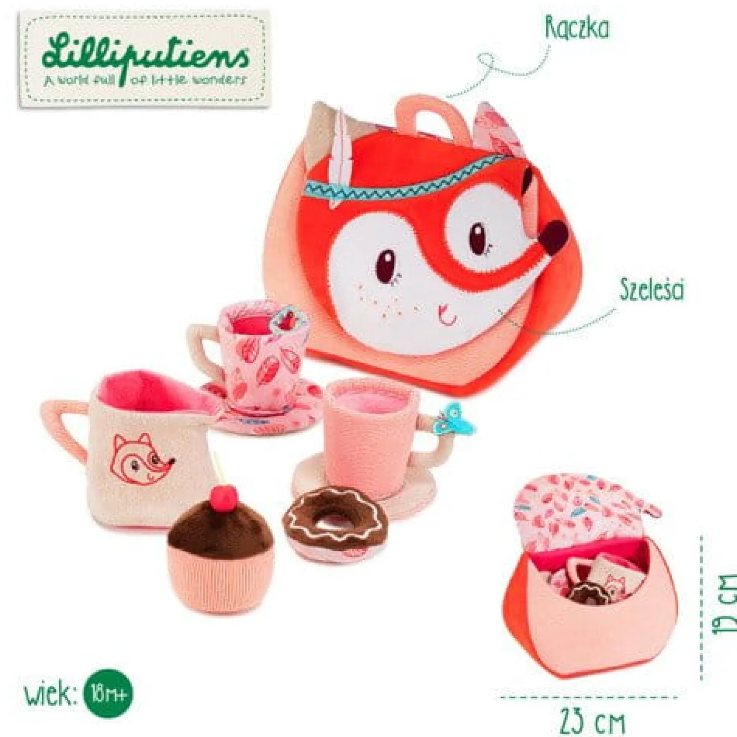 Lilliputiens Serwis do herbaty Lisiczka Alice 18 m+