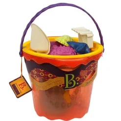 B.Toys Shore Thing – wielkie wiaderko z akcesoriami do piasku – pomarańczowe