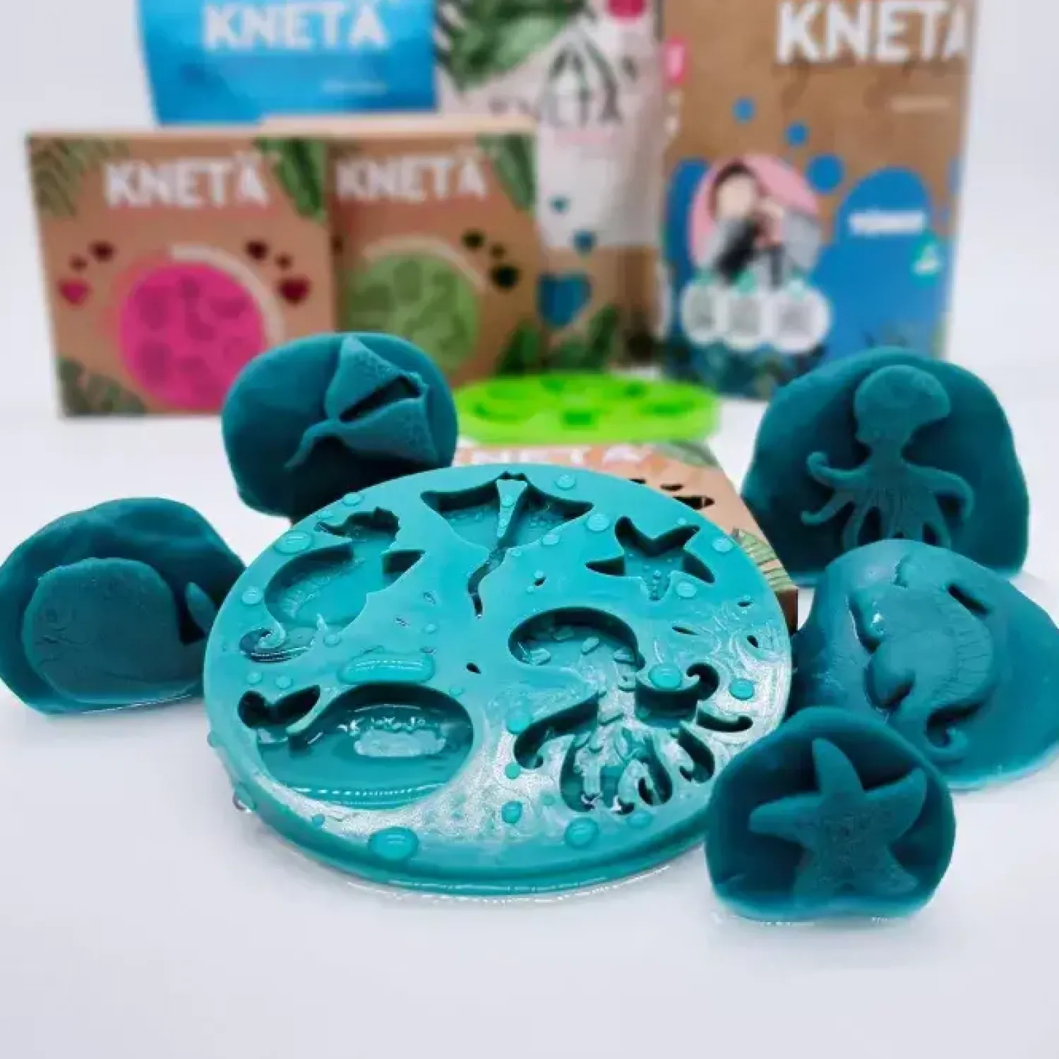 KNETA Silikonowa foremka do ciastoliny - Water world