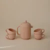 Mushie Silikonowa zastawa do herbatki - Blush