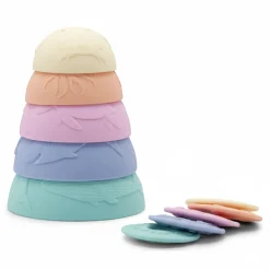 Jellystone Silikonowe kubeczki, miseczki do układania i do wody z tonącymi dyskami Stacking Cups