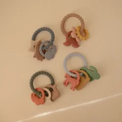 Mushie Silikonowy gryzak na kółku - Western