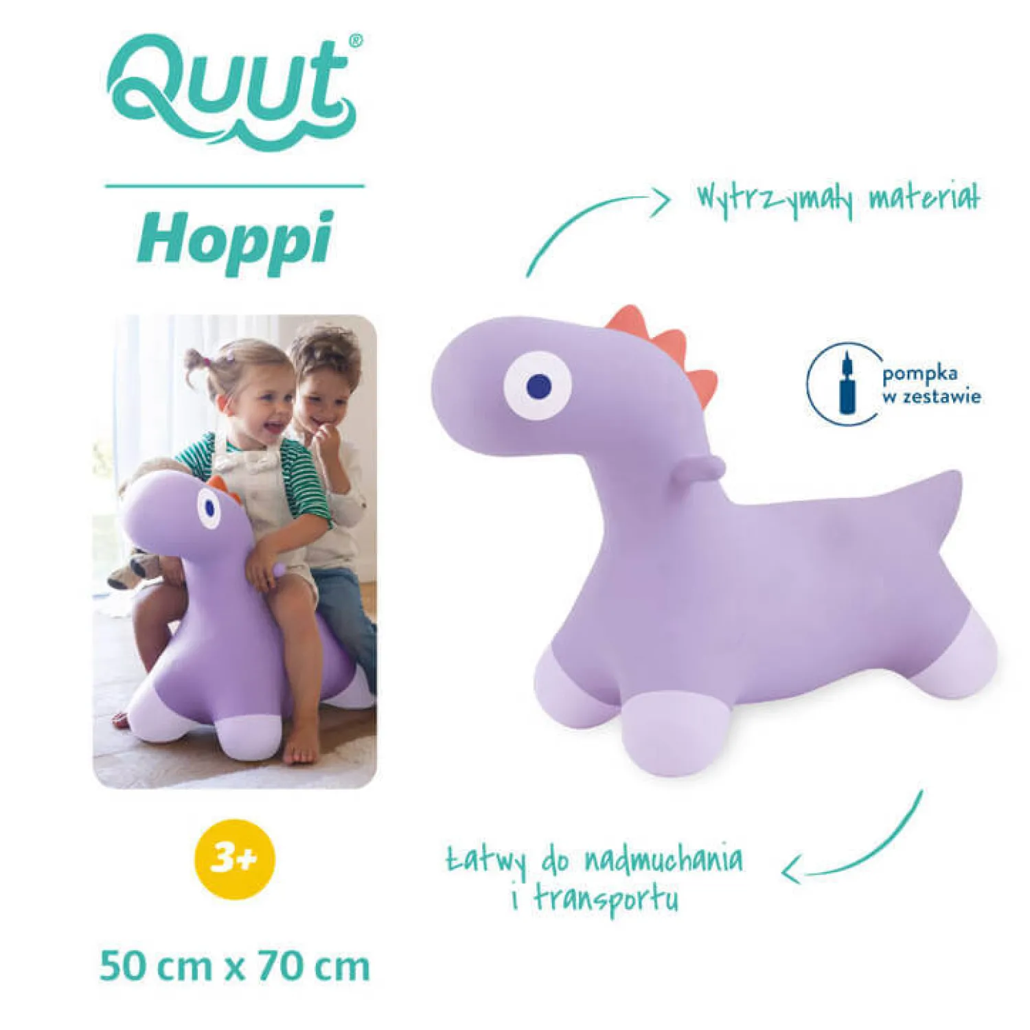 QUUT Skoczek Hoppi Dino - Lavender