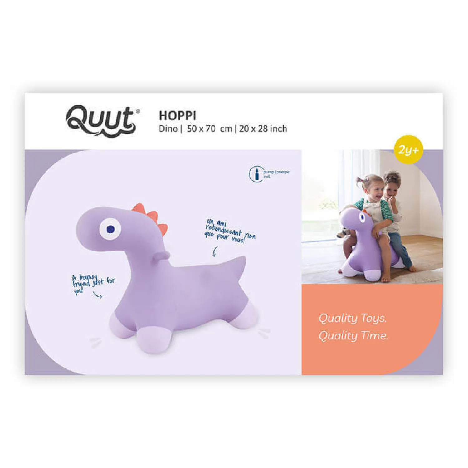 QUUT Skoczek Hoppi Dino - Lavender