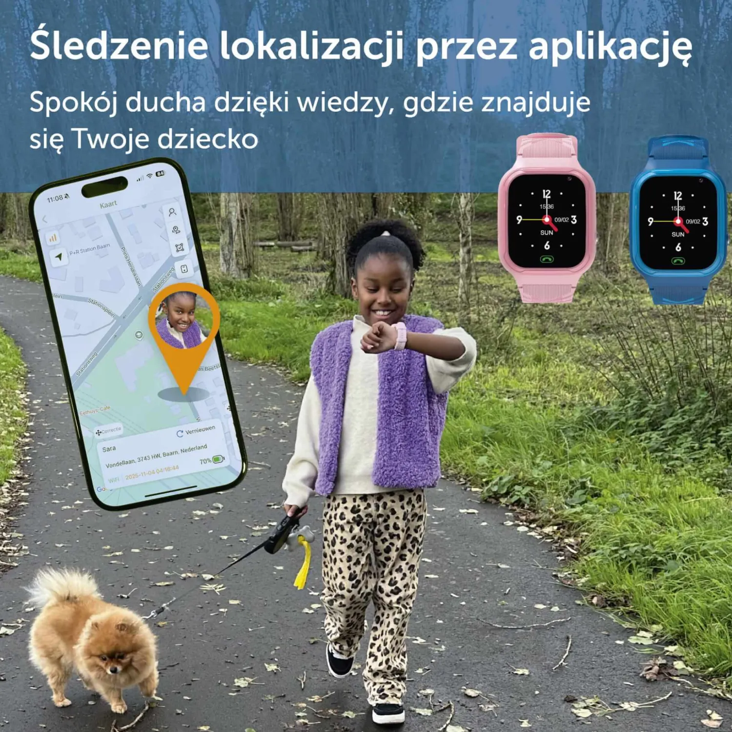 Zazu Smartwatch dla dzieci - Niebieski