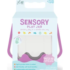 Dzieci Glo Pals Słoik sensoryczny do napełnienia wodą - fioletowy
