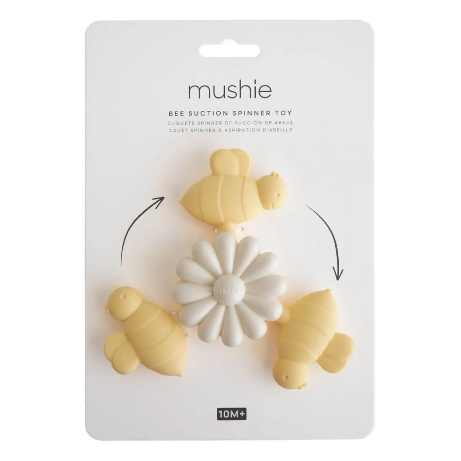 Mushie Spinner sensoryczny z przyssawką - Bee