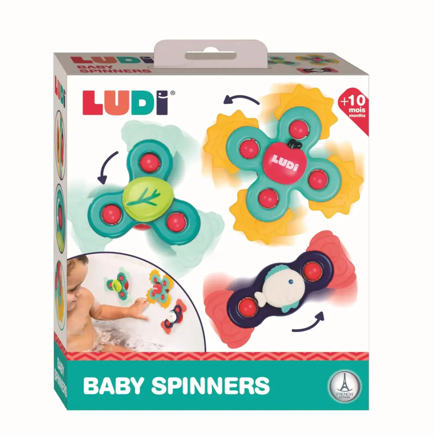 LUDI Spinnery sensoryczne z przyssawkami