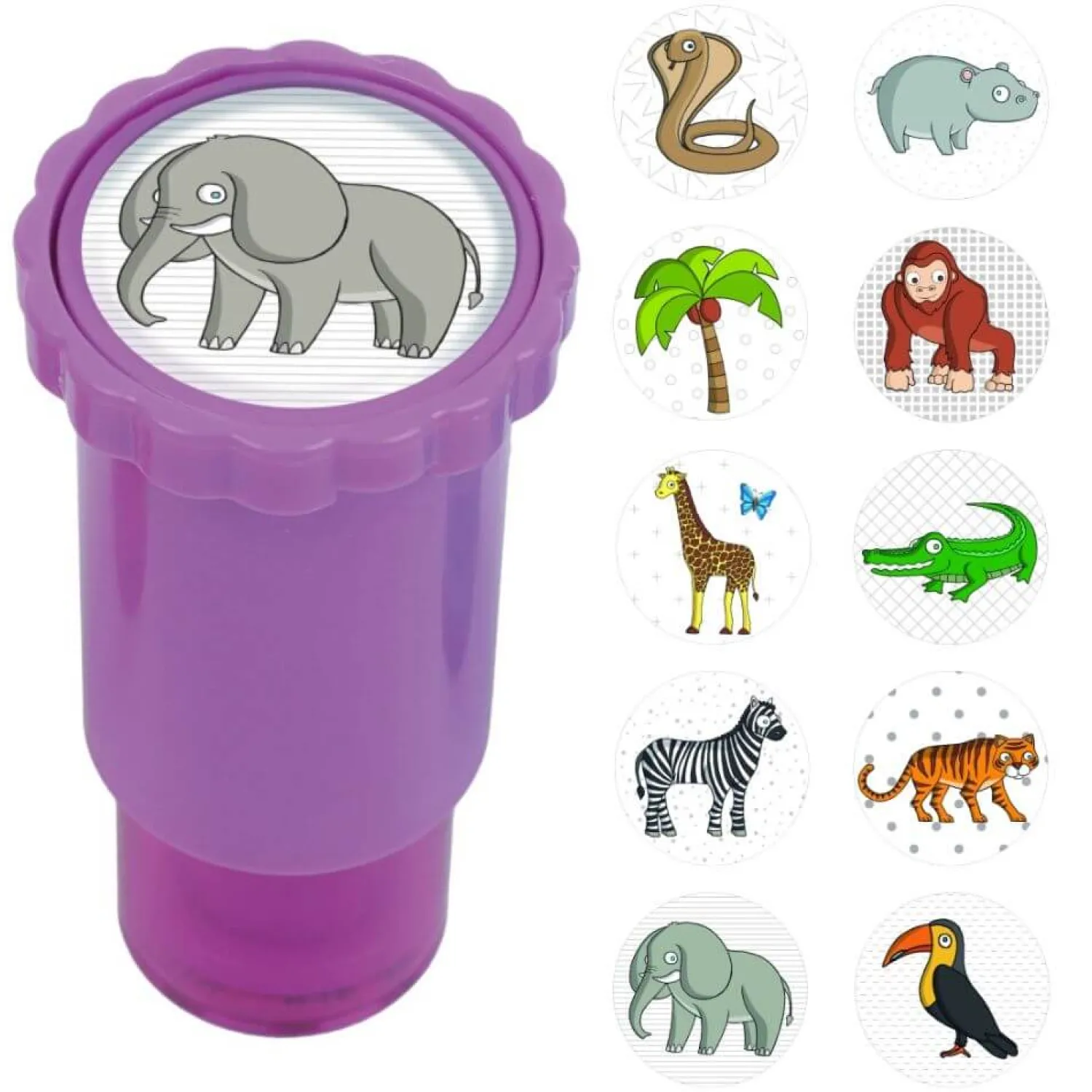 Apli Kids Stempel z naklejkami - Dżungla