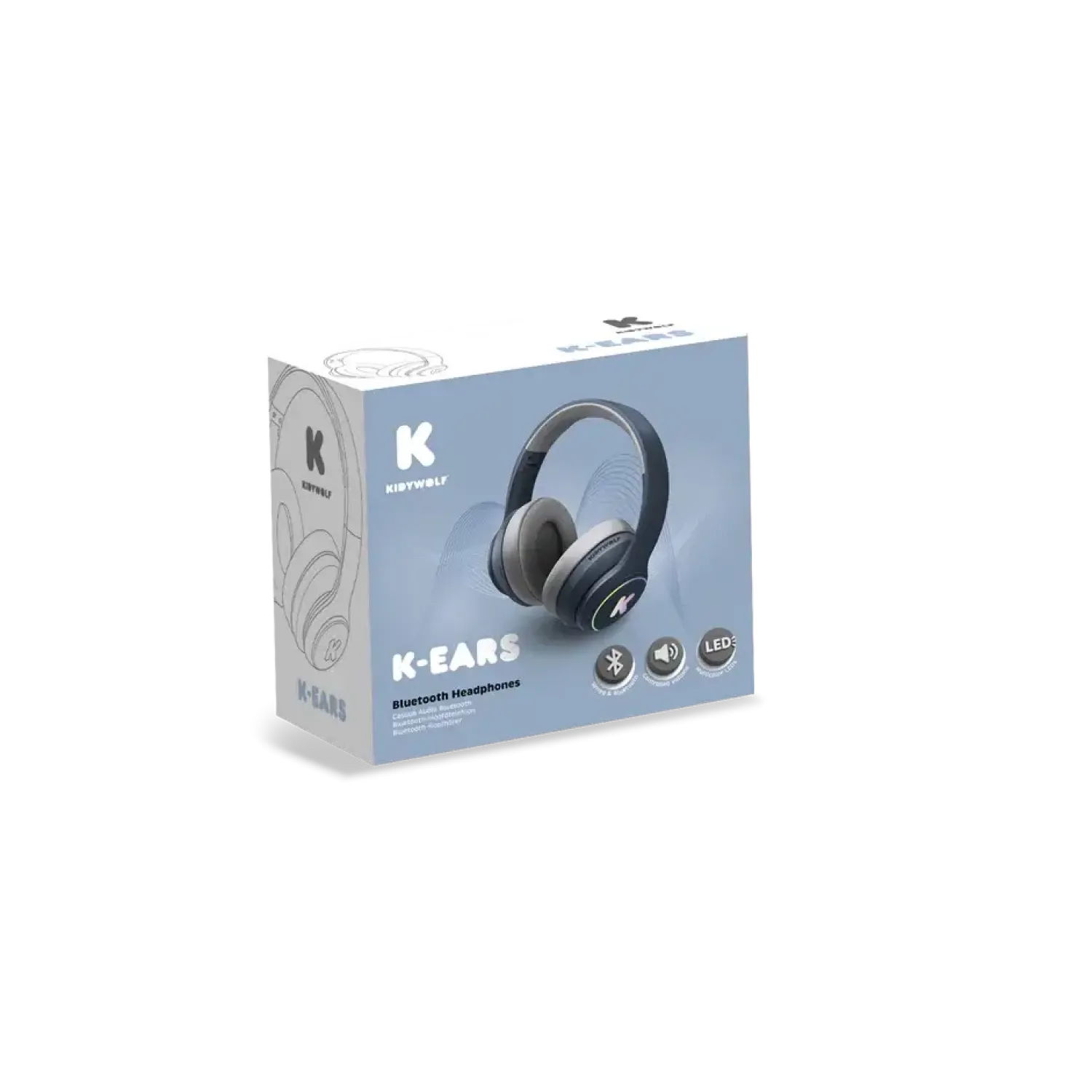 Kidywolf Słuchawki K-EARS - niebieskie