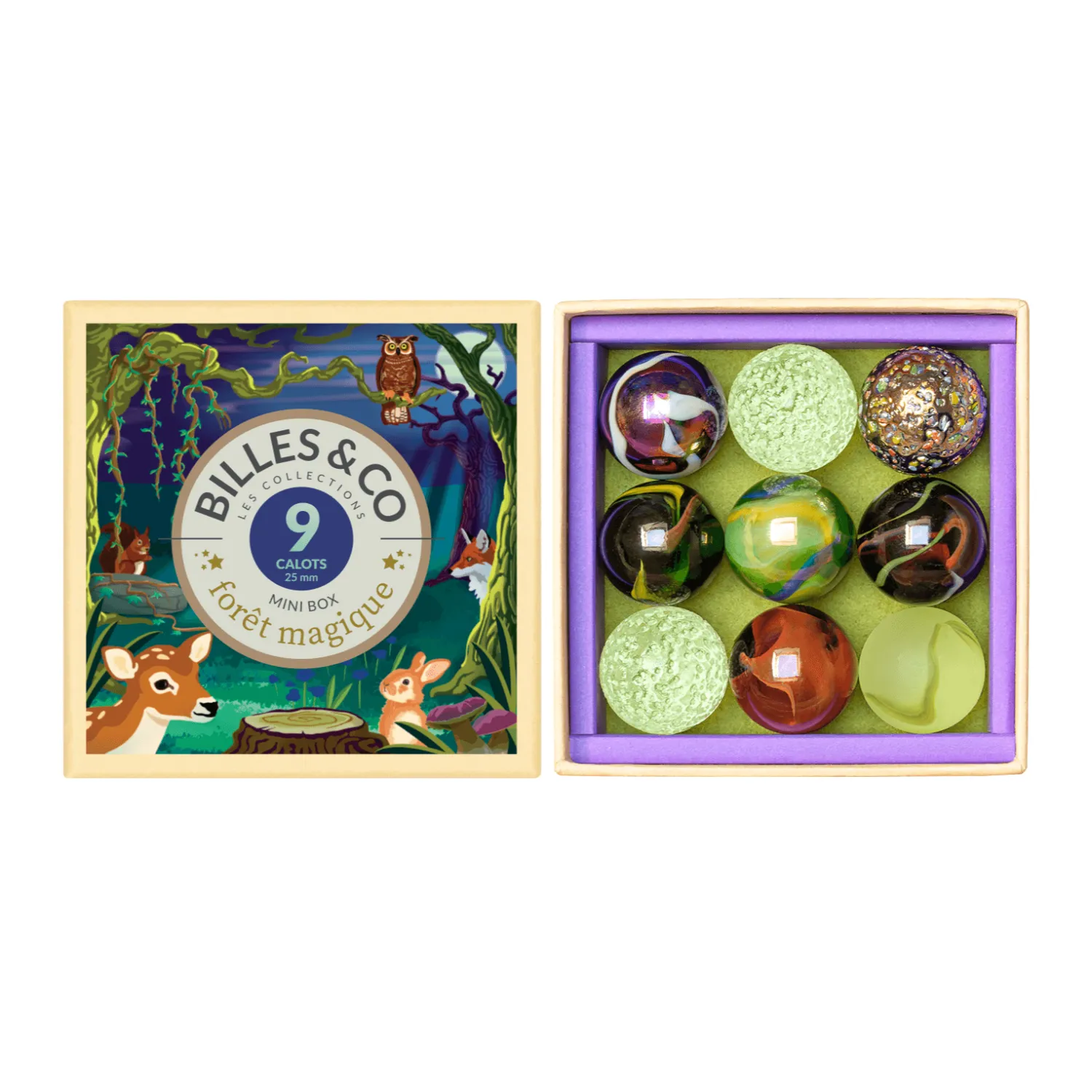 Billes & Co Szklane kulki Mini-Box MAGICZNY LAS