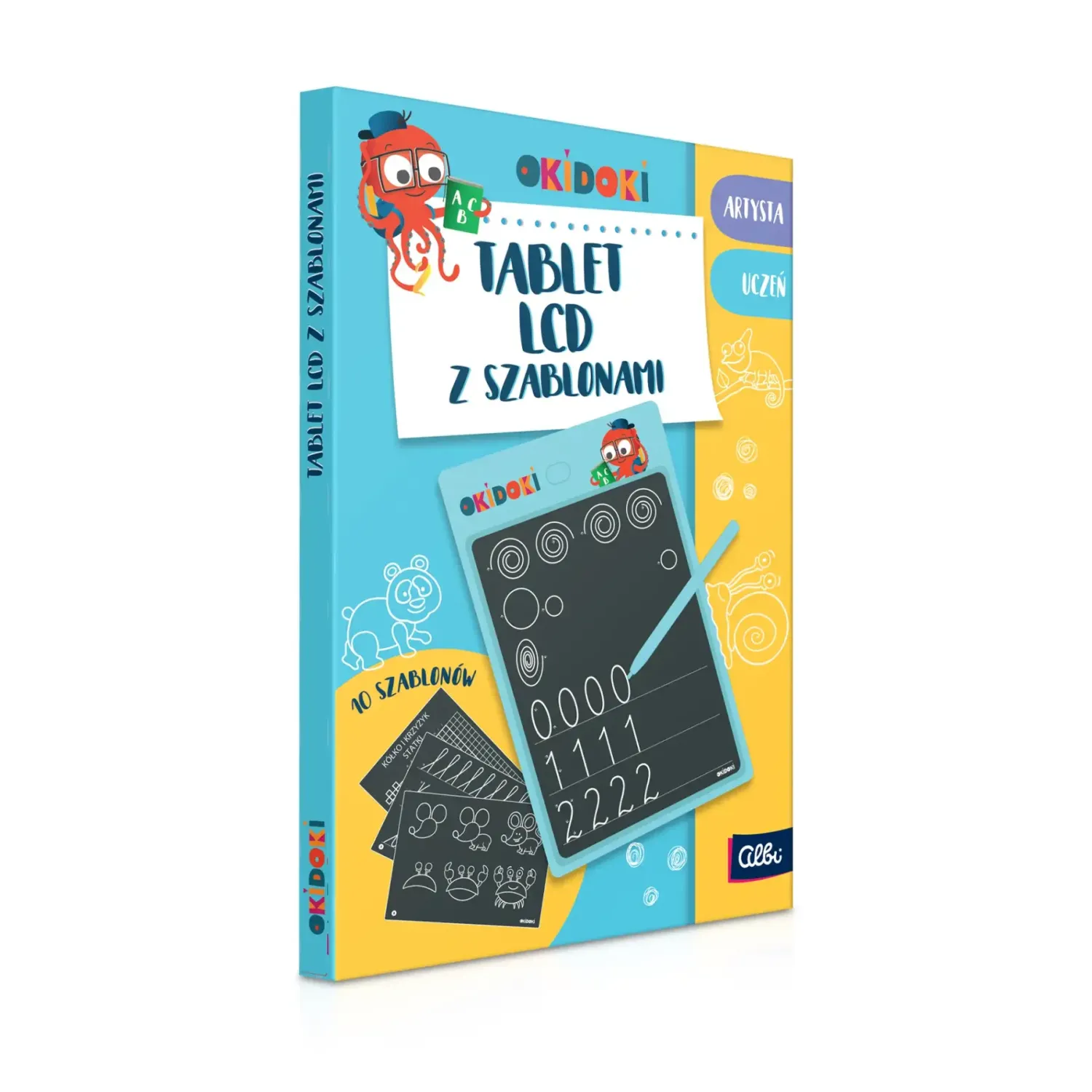 Albi Tablet LCD z szablonami - OKIDOKI