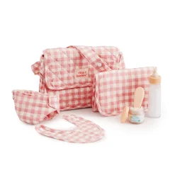 Tiny Harlow Torba z akcesoriami dla lalek Pink Gingham