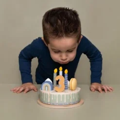 Little Dutch Torcik urodzinowy Błękit FSC