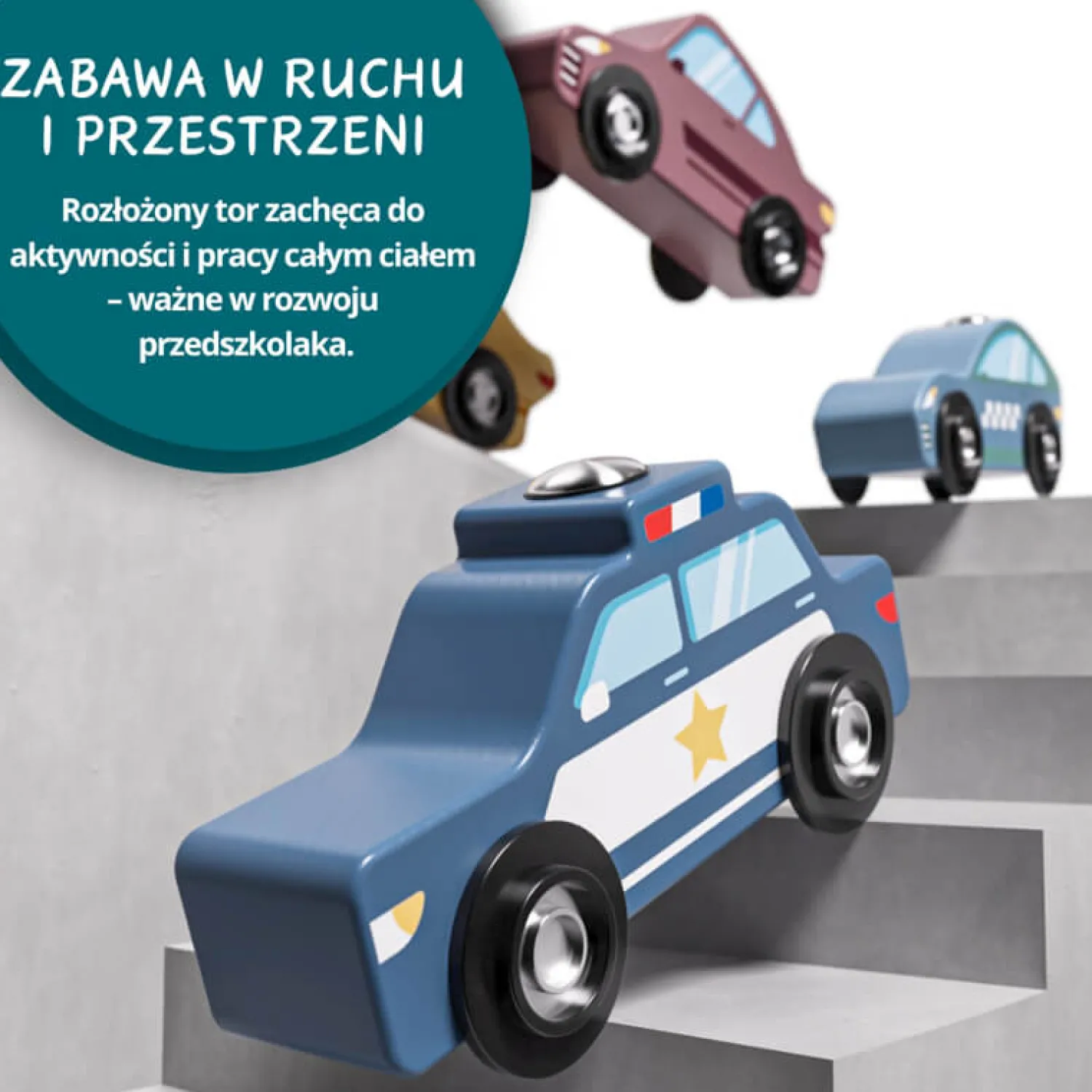 TOPBRIGHT Transporter samochodów i tor wyścigowy 2w1, 36m+