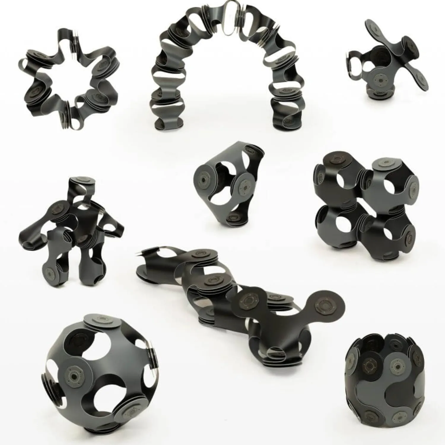CLIXO Układanka magnetyczna Designer Pack, czarno-szary