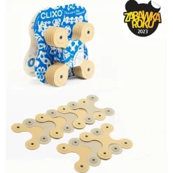 CLIXO Układanka magnetyczna Designer Pack, beżowo-szary