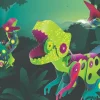 CLIXO Układanka magnetyczna Dinozaury , 22 elementy