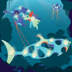CLIXO Układanka magnetyczna Ocean Creatures