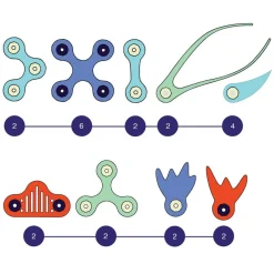 CLIXO Układanka magnetyczna Ocean Creatures