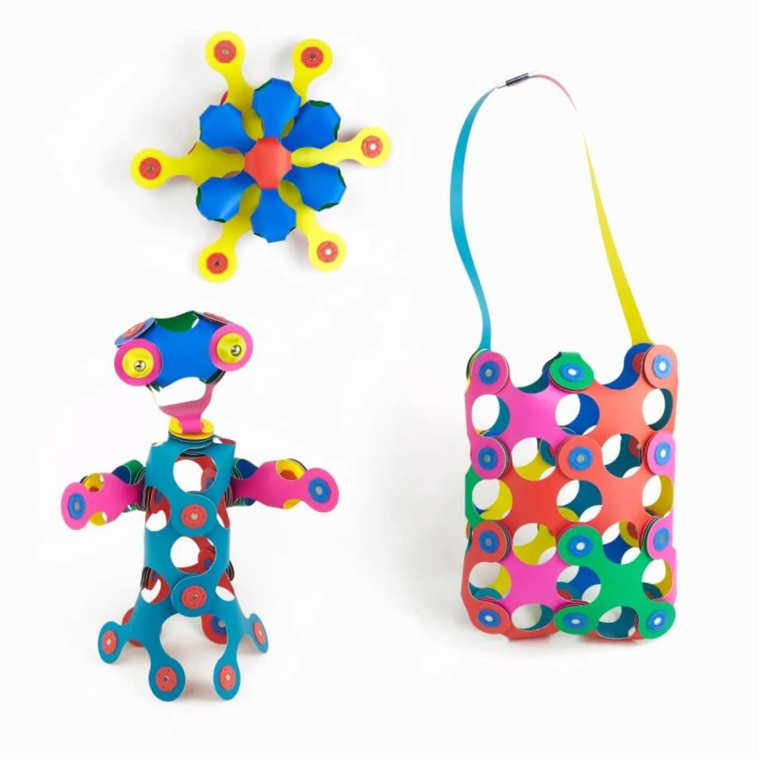 CLIXO Układanka magnetyczna Rainbow, 42 elementy