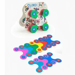 CLIXO Układanka magnetyczna Tiny & Mighty, różnokolorowe