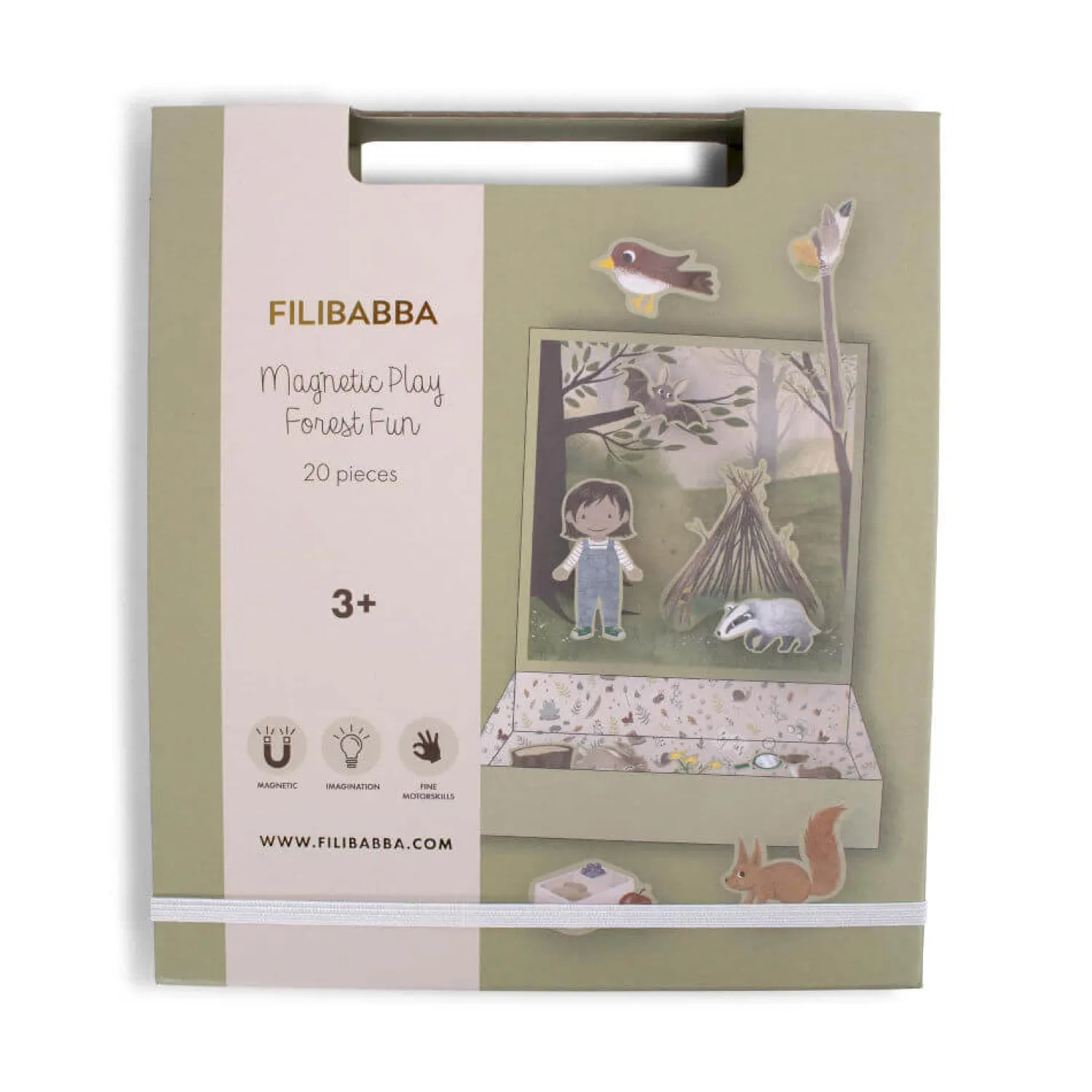 Filibabba Układanka magnetyczna Forest fun