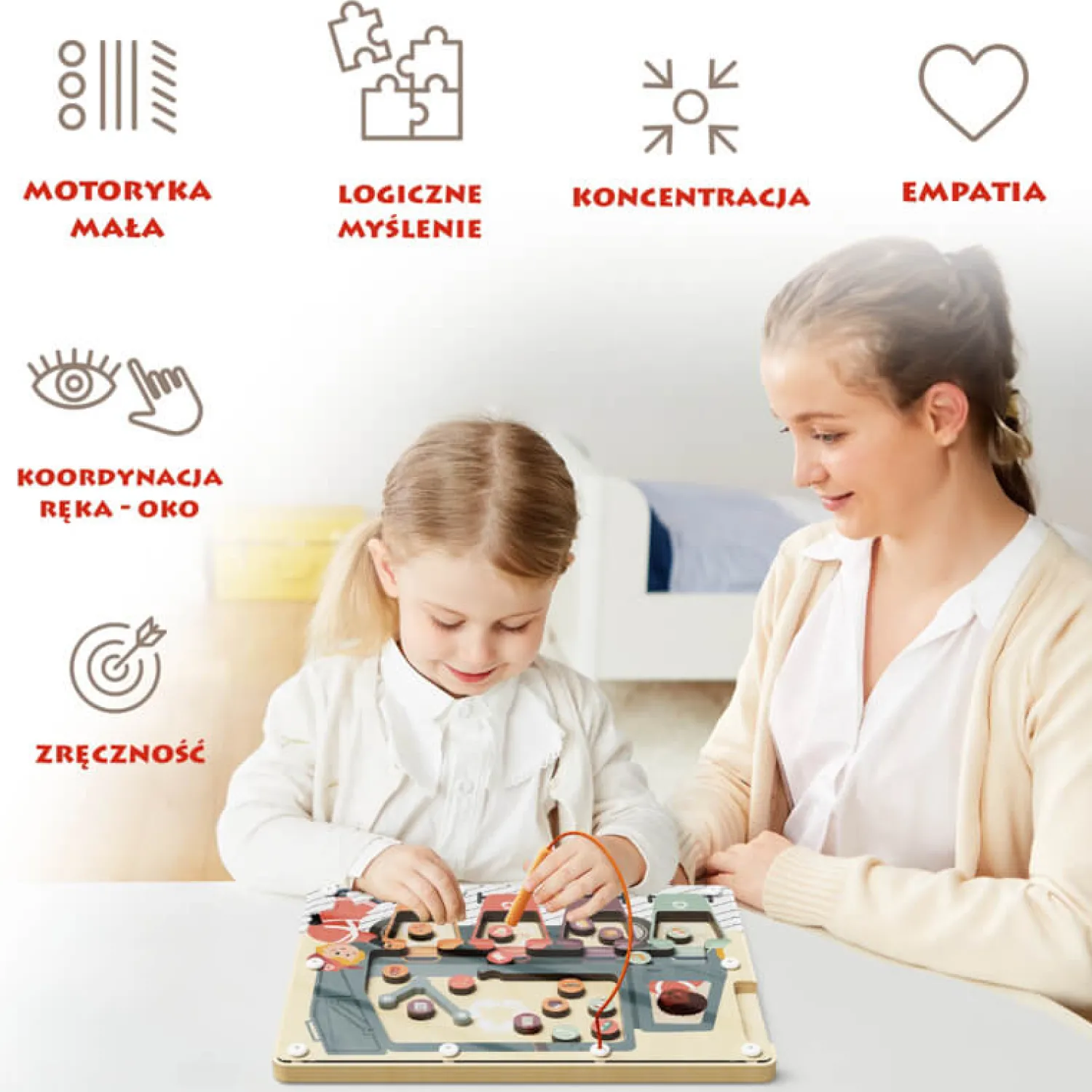 TOPBRIGHT Układanka magnetyczna Segregowanie śmieci, 3+