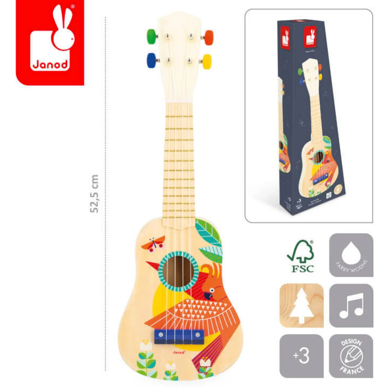Janod Ukulele Gioia 3+