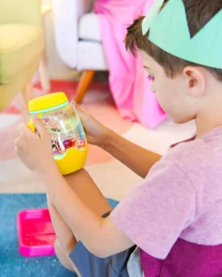 Dzieci Glo Pals USZKODZONE OPAKOWANIE: Słoik sensoryczny do napełnienia wodą - żółty