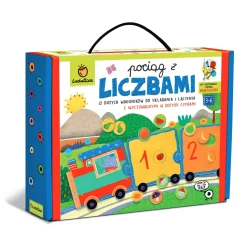 Ludattica WALIZECZKA edukacyjna Montessori - pociąg z LICZBAMI