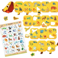 Ludattica WALIZECZKA edukacyjna Montessori - Jamnik z ALFABETEM