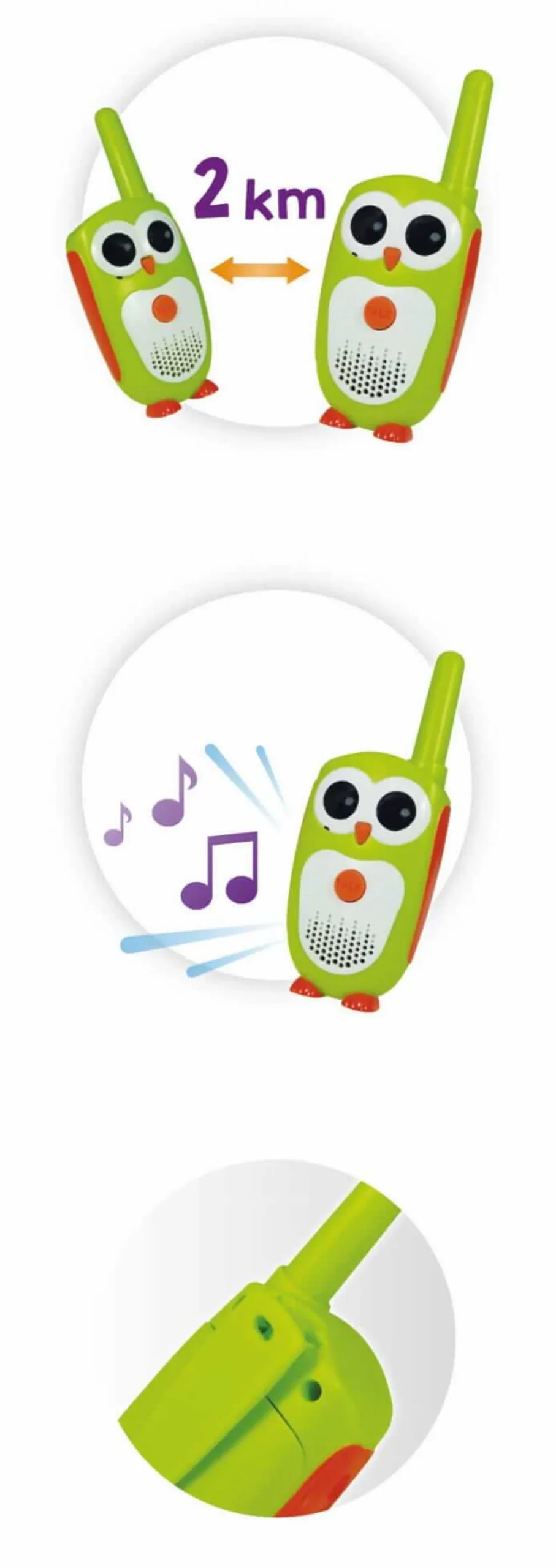 Buki WALKIE-TALKIE JUNIOR zasięg 2 km