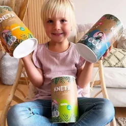 KNETA Wegańska masa plastyczna w puszce XXL, 1kg - różowa