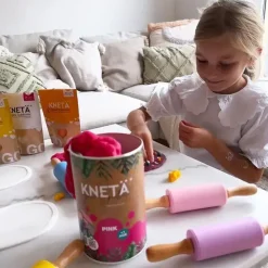 KNETA Wegańska masa plastyczna w puszce XXL, 1kg - turkusowa