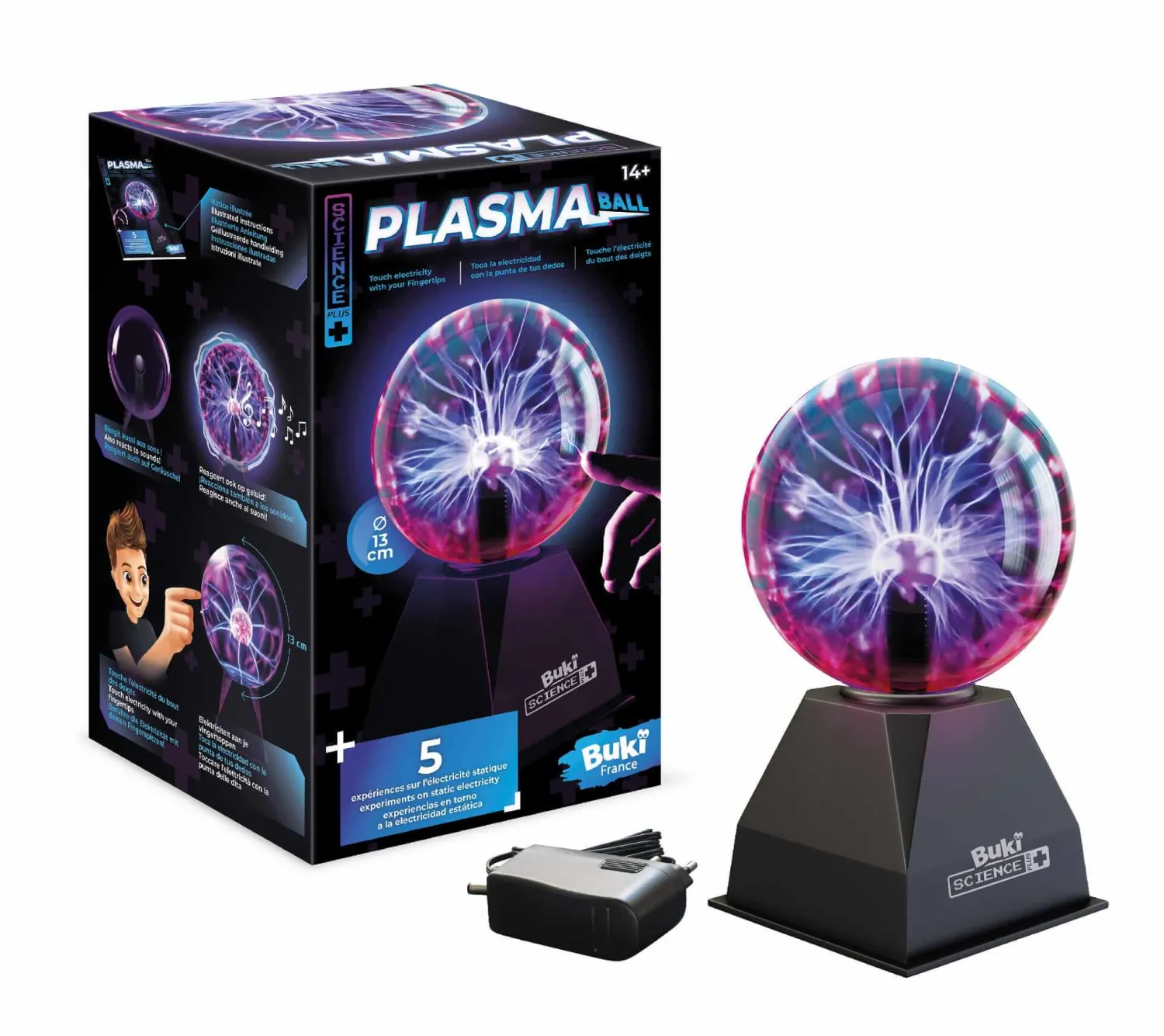 Buki Świecąca kula plazmowa - 13 cm