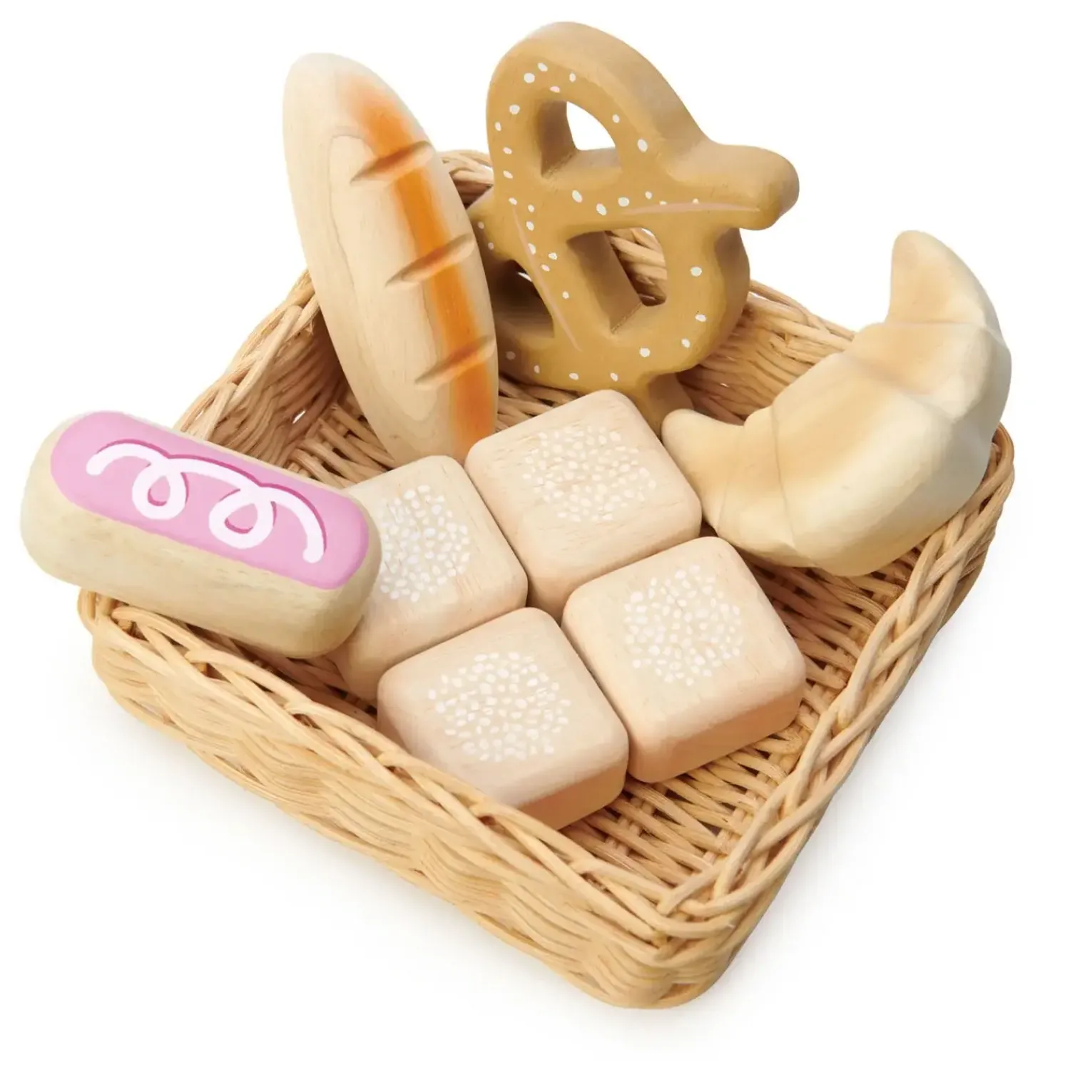 Tender Leaf Toys Wiklinowy koszyk z pieczywem