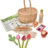 Tender Leaf Toys Wiklinowy koszyk z zestawem piknikowym
