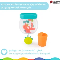 Sassy Zabawka do kąpieli z przyssawkami - karmienie rybek