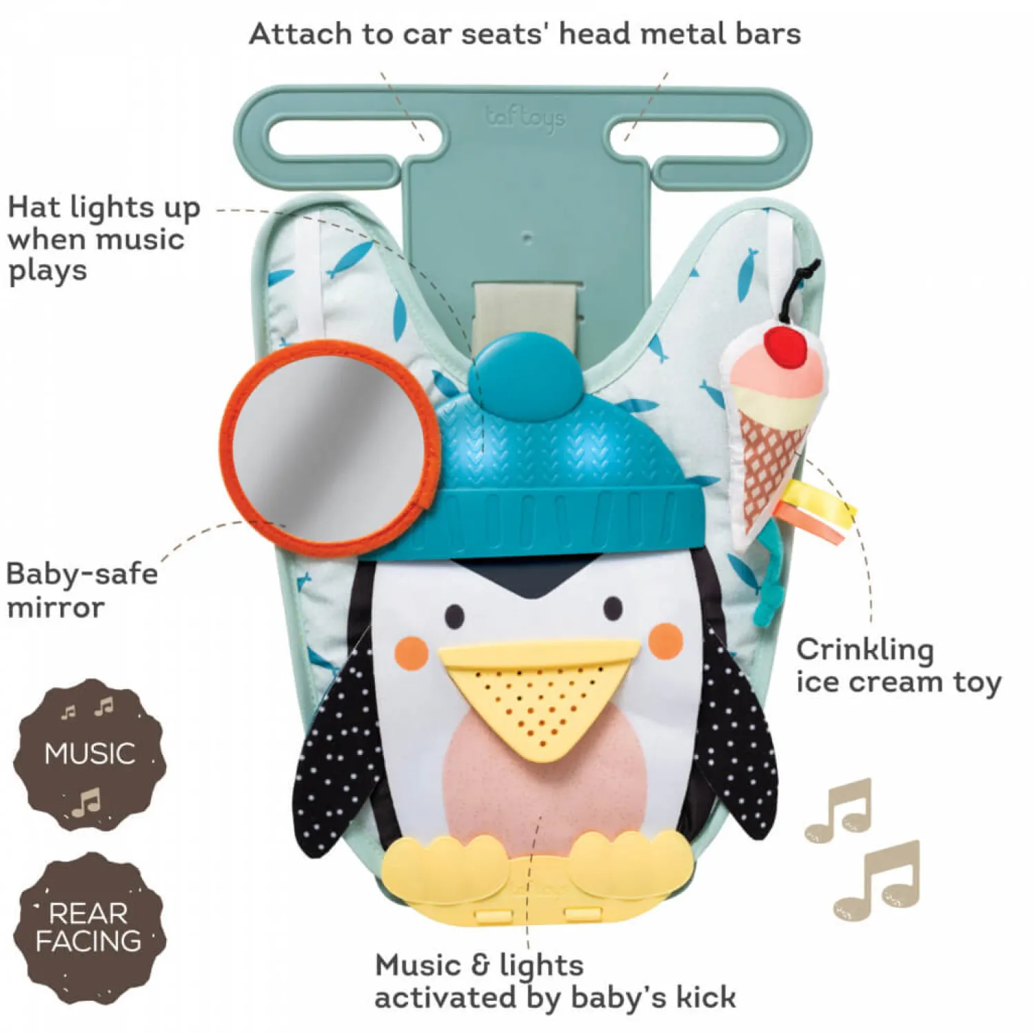 Taf Toys Zabawka do samochodu - Pingwin