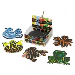 Melissa & Doug Zdrapki Holograficzne Mini ART NOTES - Natura 4+