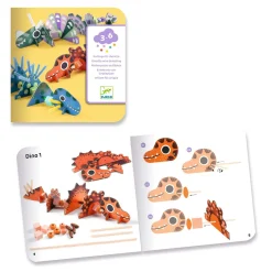 Djeco Zestaw artystyczny nawlekanie - DINOZAURY