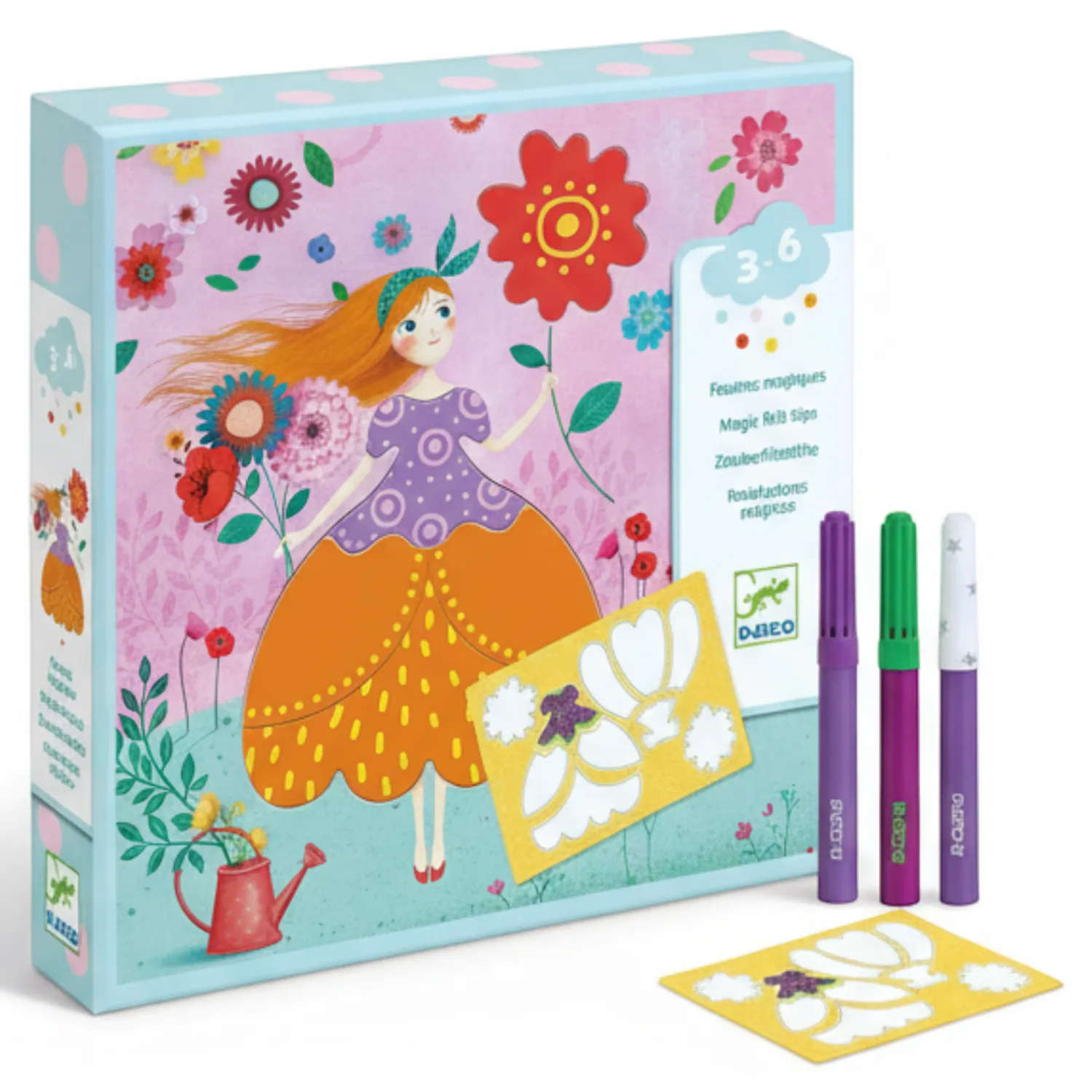 Djeco Zestaw artystyczny PRETTY DRESSES 3+
