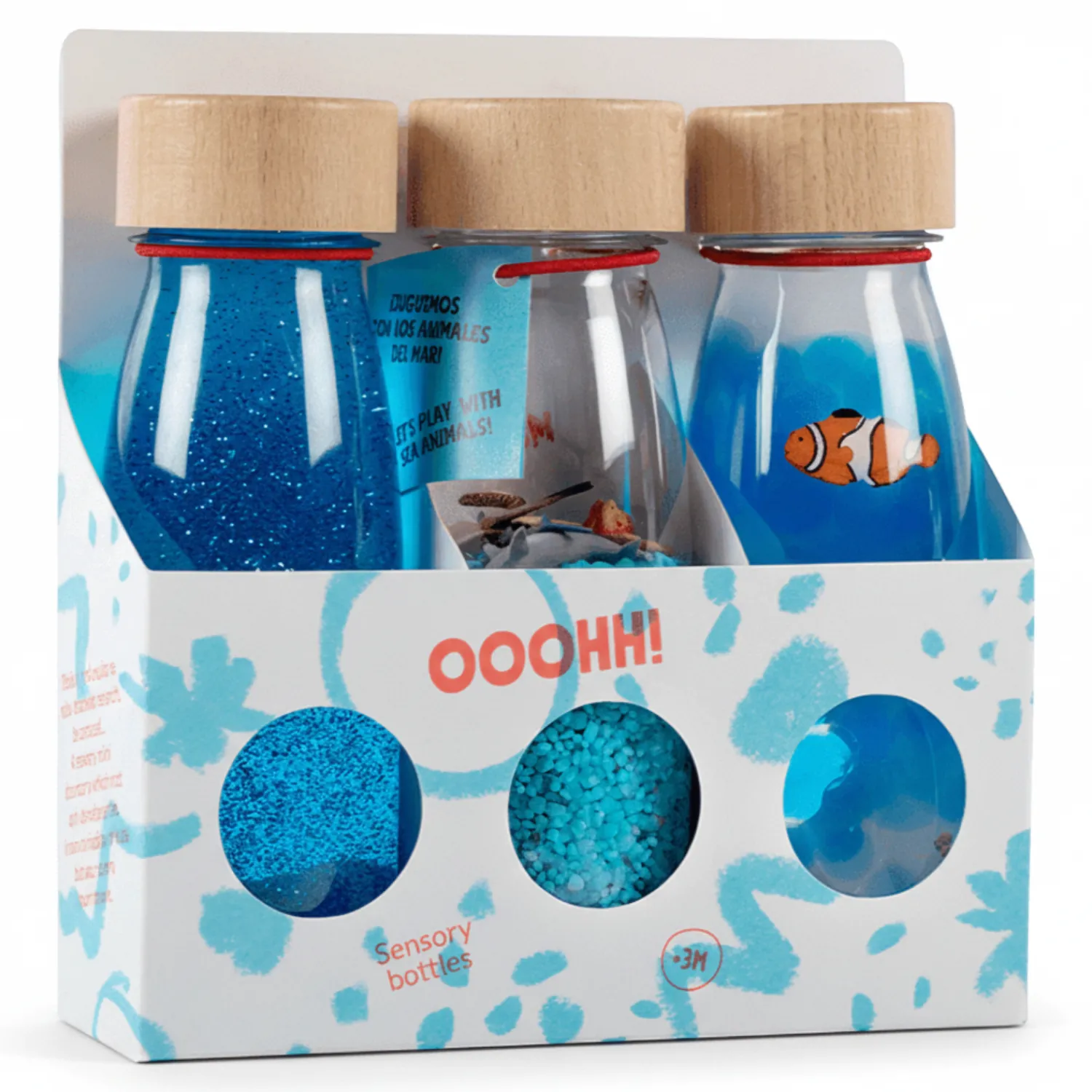Petit Boum Zestaw 3 butelek sensorycznych FLOAT - CHWILA RELAKSU