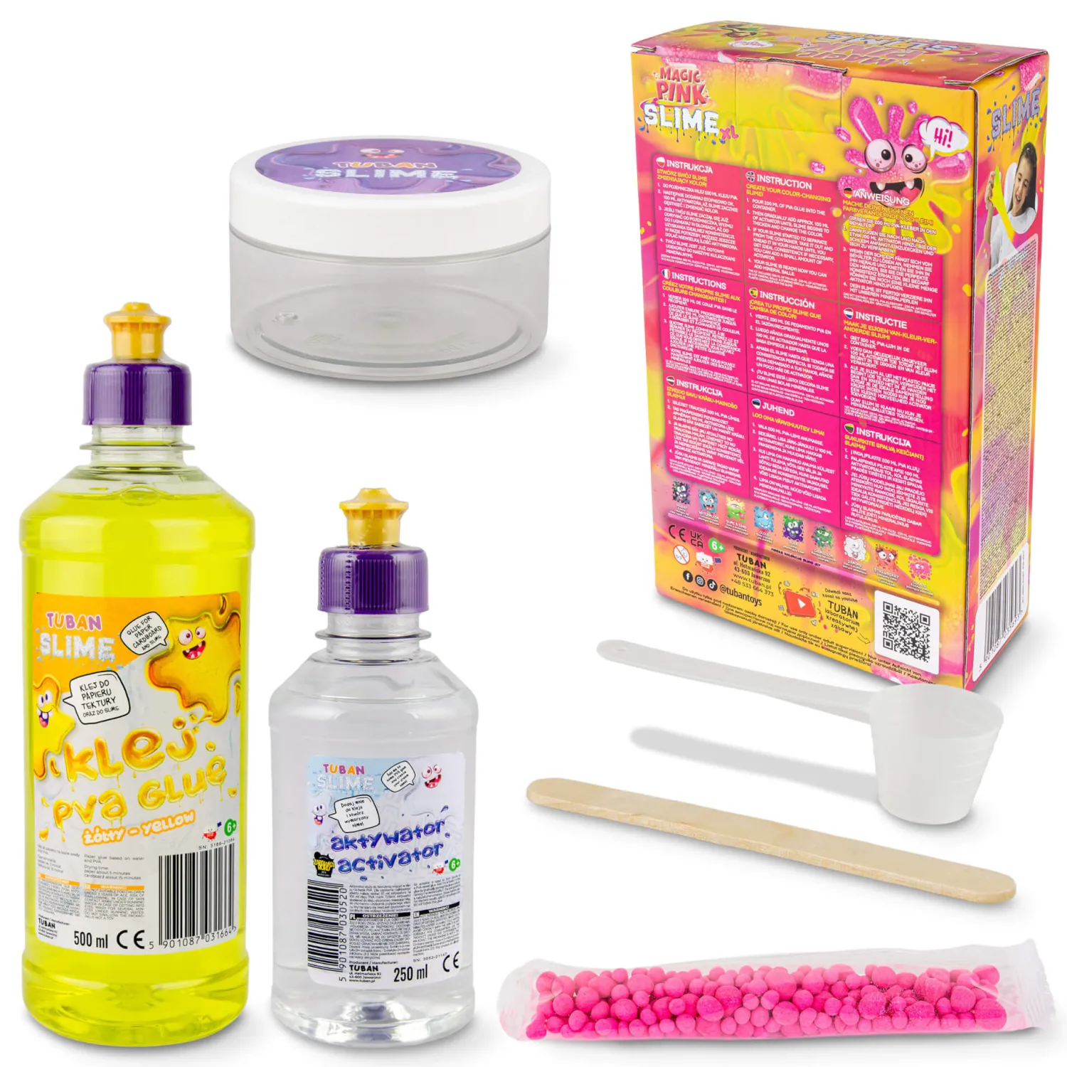 Tuban Zestaw DIY Slime - magic pink XL