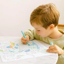 Super Petit Zestaw do kolorowania z silikonową matą - Age of Dinosaures