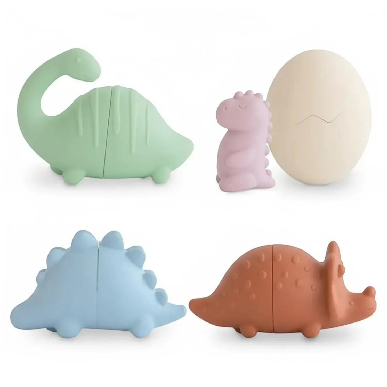 Mushie Zestaw do Kąpieli - Dino 5-pack