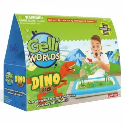 Zimpli Kids Zestaw do tworzenia gelli z figurkami i tacą Gelli Worlds Dino Pack 3+